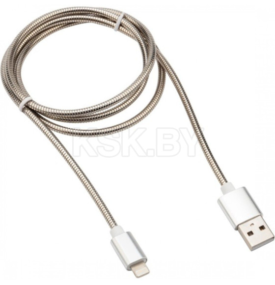 Кабель USB-Lightning 1 м 2 A матовая сталь REXANT (18-7057) 