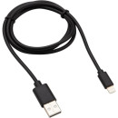 Кабель USB-Lightning 1 м 2 A черный ПВХ REXANT (18-7050) 