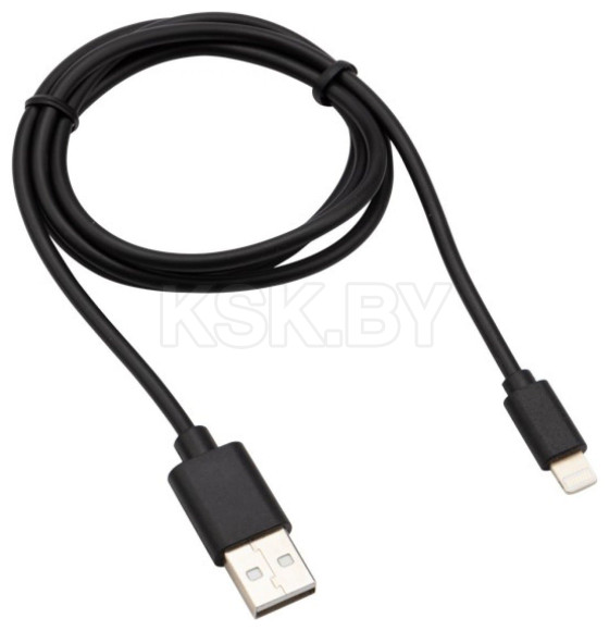 Кабель USB-Lightning 1 м 2 A черный ПВХ REXANT (18-7050) 