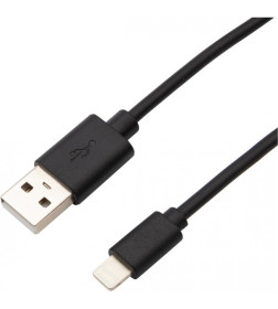 Кабель USB-Lightning 1 м 2 A черный ПВХ REXANT