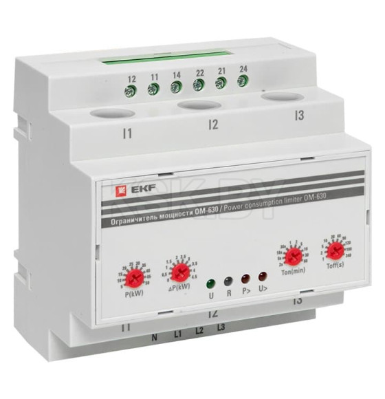 Ограничитель мощности 3-фазный ОМ-630 EKF PROxima (rel-pl-630) 