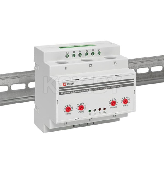 Ограничитель мощности 3-фазный ОМ-630 EKF PROxima (rel-pl-630) 