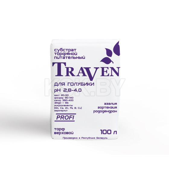 Субстрат торфяной «Traven» Для Голубики 100 л