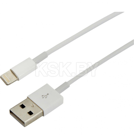 USB кабель для iPhone 5-6-7 моделей шнур 1М белый (18-1121-10) 