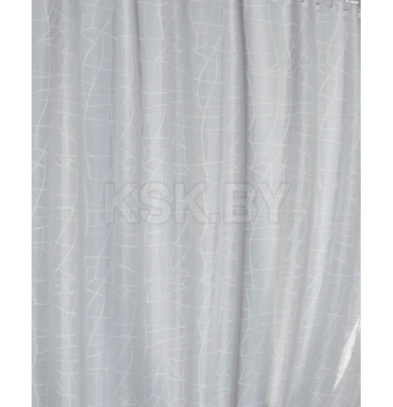 Штора для ванной комнаты из 100% полиэстера без колец Tropik 180х200 3182 MARBLE (3182 MARBLE) 