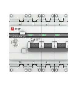 Дифференциальный автомат АД-32 3P+N 25А/30мА (тип А) EKF PROxima