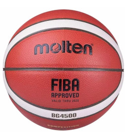 Баскетбольный мяч для тренировок MOLTEN B6G4500X FIBA , резиновый pазмер 6