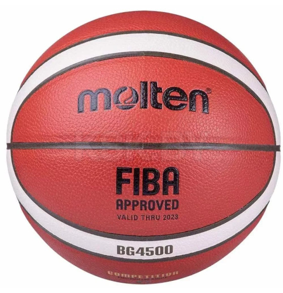 Баскетбольный мяч для тренировок MOLTEN B6G4500X FIBA , резиновый pазмер 6