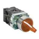 Переключатель BD21 2P c желтой подсветкой 230В NO EKF PROxima (xb2-bk21-y-230) 