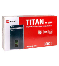Стабилизатор напряжения настенный TITAN W-3000 EKF PROxima