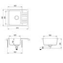 Мойка AquaSanita Notus SQ 102 601 AW black metallic (SQ 102 601) 