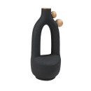 Ваза керамическая MACY, черный, 9,5*8,5*20,5см (92158) 