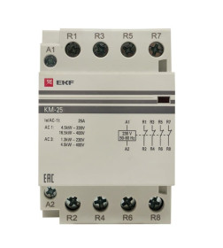 Контактор модульный КМ 25А 4NC (3 мод.) EKF PROxima