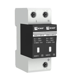 Ограничитель импульсных напряжений ОПВ-D/2P In 5кА 275В с сигн. EKF PROxima
