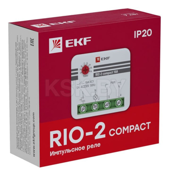 Импульсное реле RIO-2 compact 10А EKF PROxima (rio-2k-10) 