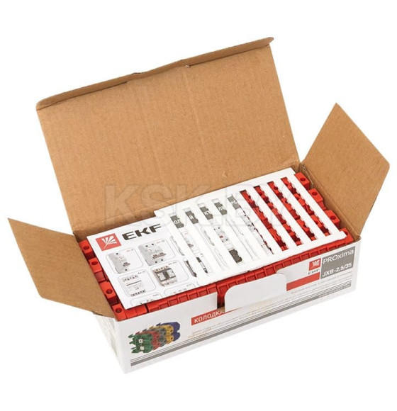 Колодка клеммная JXB-2.5/35 красная EKF PROxima (plc-jxb-2.5/35r) 