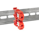 Колодка клеммная JXB-2.5/35 красная EKF PROxima (plc-jxb-2.5/35r) 