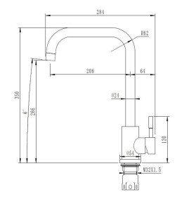 Смеситель для кухни ARFEKA AF SD-01SS304 BLACK GRAFIT