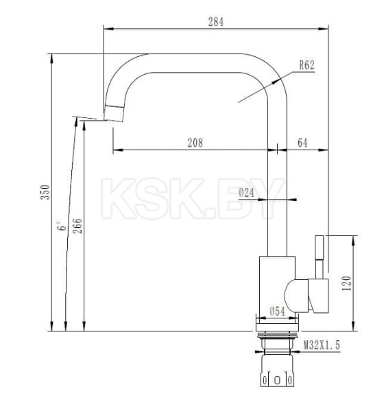 Смеситель для кухни ARFEKA AF SD-01SS304 BLACK GRAFIT (AF SD-01SS304 BLACK GRAFIT) 