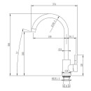 Смеситель для кухни ARFEKA AF SD-03SS304 BLACK GRAFIT (AF SD-03SS304 BLACK GRAFIT) 