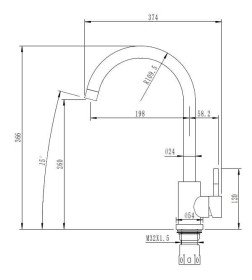 Смеситель для кухни ARFEKA AF SD-03SS304 BLACK GRAFIT