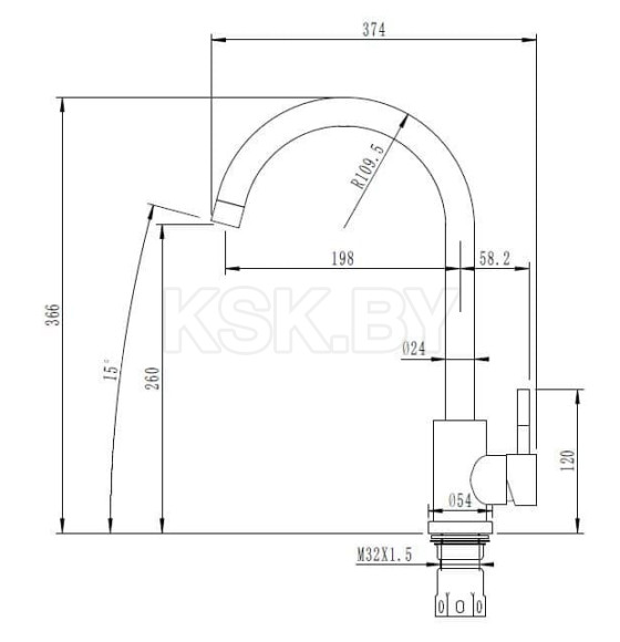 Смеситель для кухни ARFEKA AF SD-03SS304 BLACK GRAFIT (AF SD-03SS304 BLACK GRAFIT) 