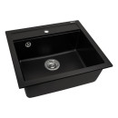 Мойка AquaSanita Quadro SQQ 100 601 W black metallic (SQQ 100 601) 