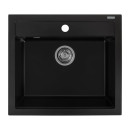 Мойка AquaSanita Quadro SQQ 100 601 W black metallic (SQQ 100 601) 