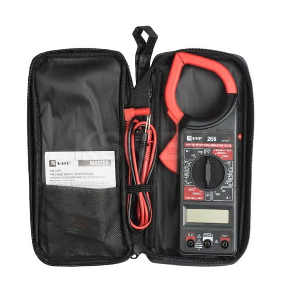 Токовые клещи цифровые 266 EKF Master (In-180702-bc266) 