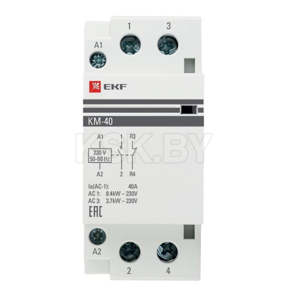 Контактор модульный КМ 40А NО+NC (2 мод.) EKF PROxima (km-2-40-11) 