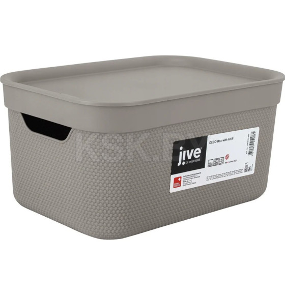 Корзина с крышкой JIVE DECO Box 5л, капучино Rotho 1052207422 (1052207422) 