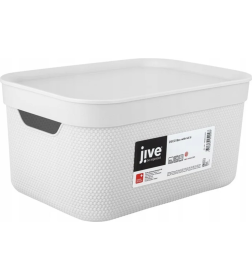 Корзина с крышкой JIVE DECO Box 5л, белый Rotho 1052201023