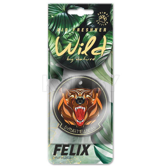 Ароматизатор бумаж. FELIX WILD BY NATURE Бурый медведь (411040171) 