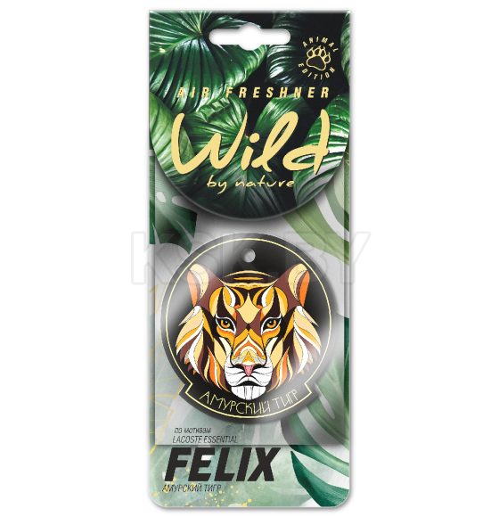 Ароматизатор бумаж. FELIX WILD BY NATURE Амурский тигр (411040172) 
