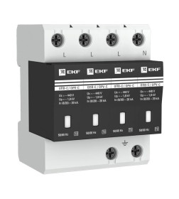 Ограничитель импульсных напряжений ОПВ-C/4P In 20кА 385В с сигн. EKF PROxima