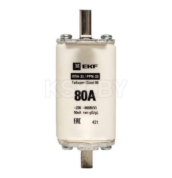 Плавкая вставка ППН-33 160/ 80А габарит 00 EKF PROxima (fus-33/160/80) 