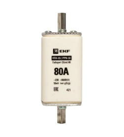 Плавкая вставка ППН-33 160/ 80А габарит 00 EKF PROxima