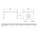 Держатель потолочный (1,5 мм) EKF (dp6070) 