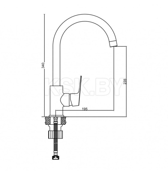 Смеситель для кухни Gross Aqua Dyno, 3242285MB-B02 (3242285MB-B02) 