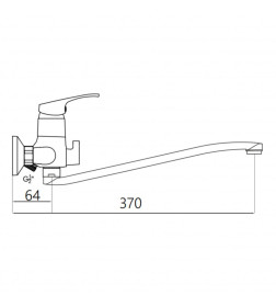 Смеситель для ванны Gross Aqua Bace, 7211258C-35S