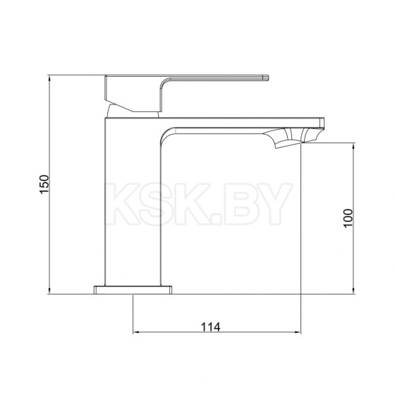 Смеситель для умывальника Gross Aqua Edge, 6210880C (6210880C) 