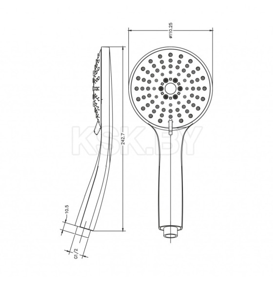 Душевая лейка Gross Aqua Delta GA7035 (GA7035) 