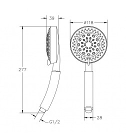 Душевая лейка Gross Aqua Spa XL, GA5030