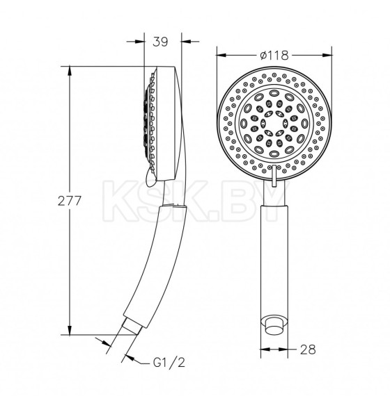 Душевая лейка Gross Aqua Spa XL, GA5030 (GA5030) 