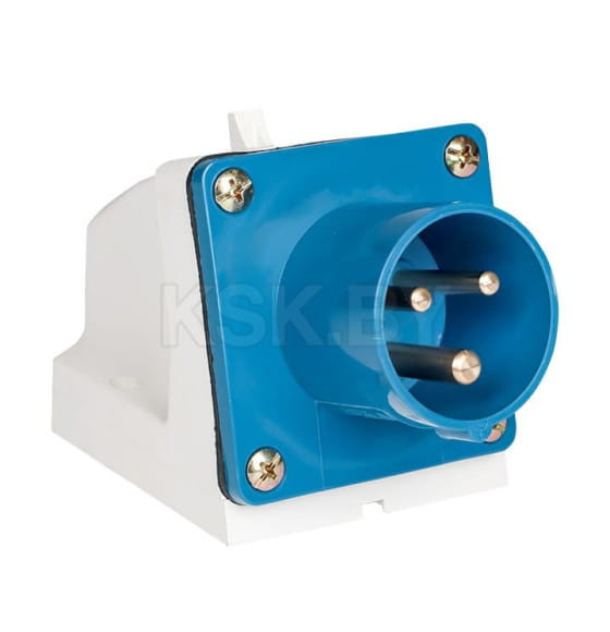 Вилка стационарная 513 2Р+РЕ 16А 220В IP44 EKF PROxima (ps-513-16-220) 