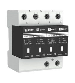 Ограничитель импульсных напряжений ОПВ-B/4P In 30кА 440В с сигн. EKF PROxima