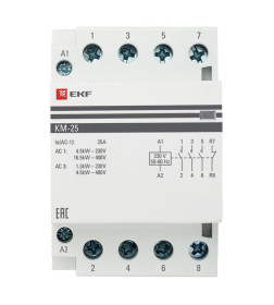 Контактор модульный КМ 25А 3NО+NC (3 мод.) EKF PROxima