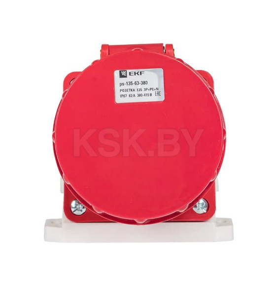 Розетка стационарная наружная 135 3Р+РЕ+N 63А 380В IP67 EKF PROxima (ps-135-63-380) 