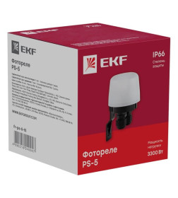 Фотореле PS-5 15А 3300Вт IP66 EKF PROxima
