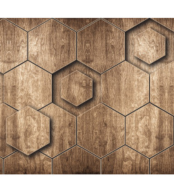 Фотообои Vimala 3D Соты C00776, 2700х3000мм